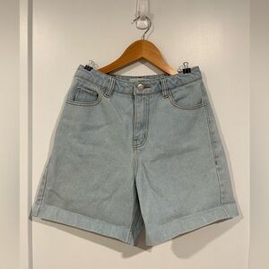 High rise mom shorts
